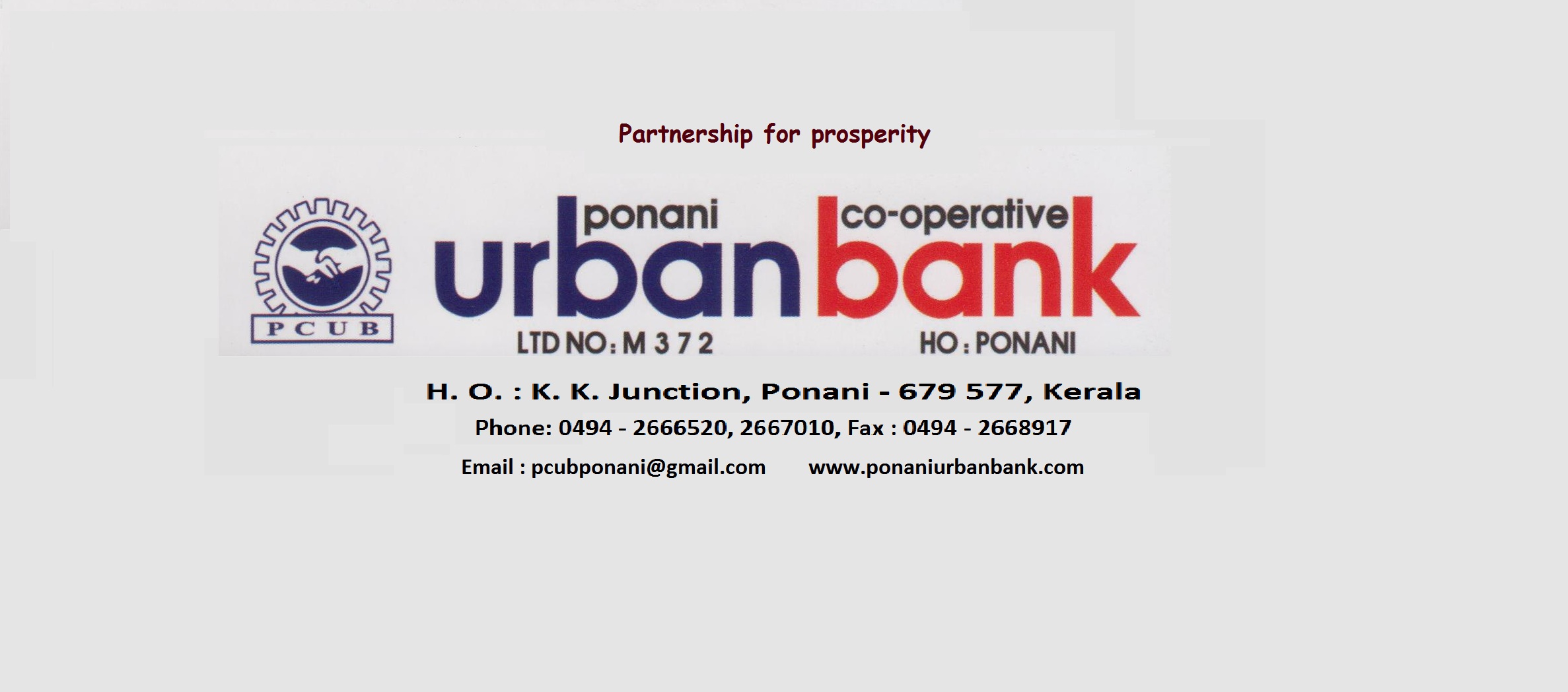 Ponani Cooperative Urban Bank Partnership for Prosperity